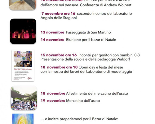 In calendario a novembre
