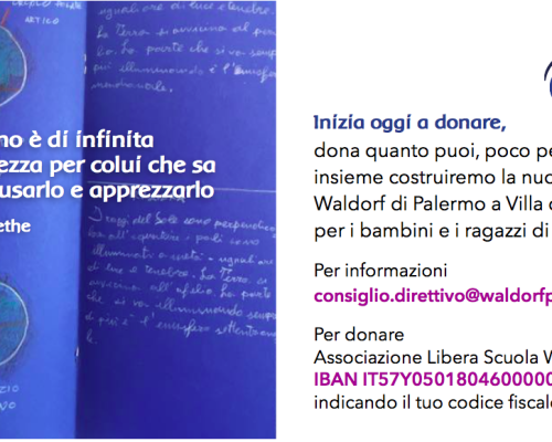 Per sostenere il progetto Villa delle rose