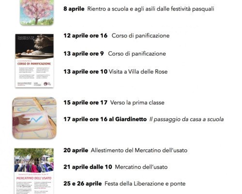 In calendario ad aprile