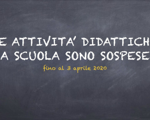 Sospensione attività didattica 