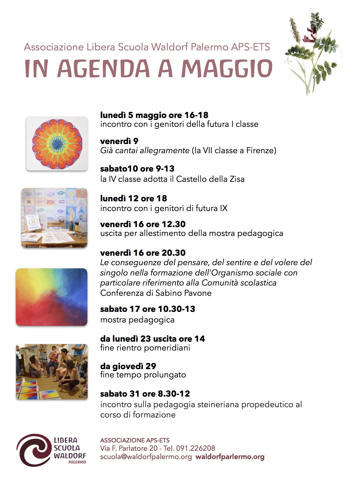 In agenda a maggio