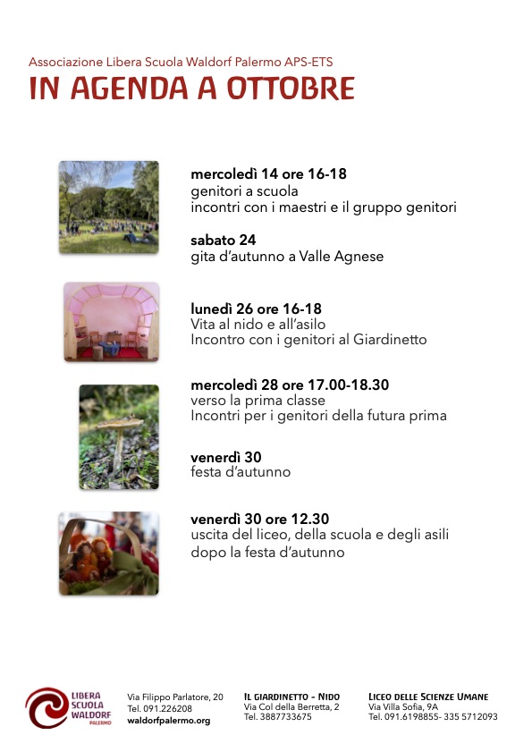 In agenda a ottobre 2026