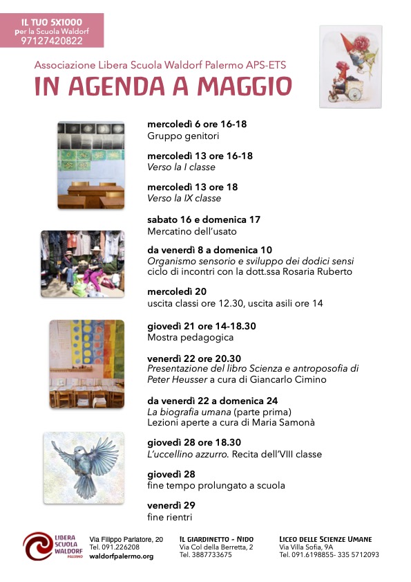 Gli appuntamenti di maggio 2026